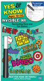 Yes & Know Invisible Ink Game Book Ages 10-110