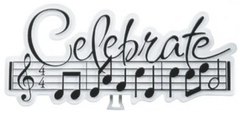 Celebrate Music with Easel Cake Topper