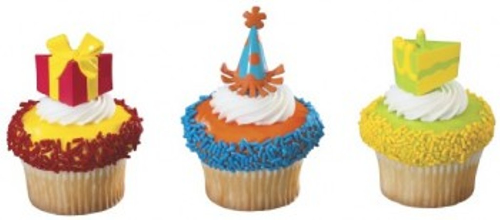24 Birthday Party Cupcake Picks