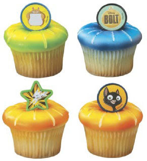 12 Bolt & Friends Cupcake Rings