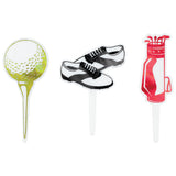 24 Golf Foil Cupcake Picks