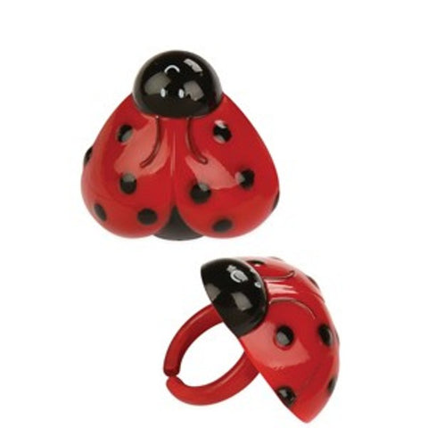 12 Ladybug Cupcake Rings