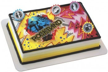 Rock Band Rock On Cake Decorating Topper
