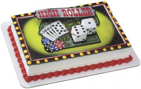 High Roller Casino Night Out Cake Decorating Topper