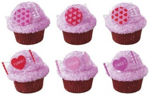 12 Sweet Candy Cupcake Rings