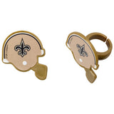 12 NFL New Orleans Saints Football Helmet Cupcake Topper Rings