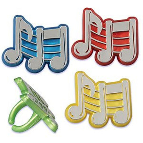 24 Music Note Cupcake Rings