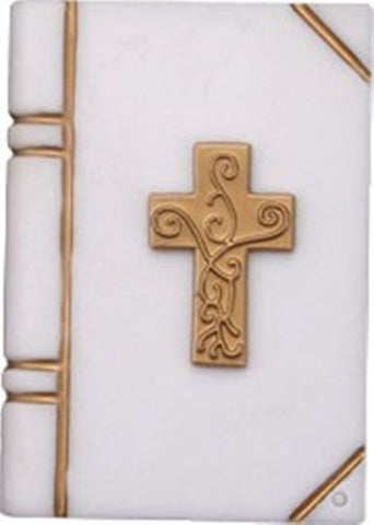 Bible with Cross Cake Topper
