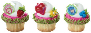 24 Strawberry Shortcake & Friends Cupcake Topper Rings