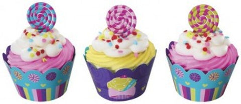 12 Lollipop Cupcake Picks