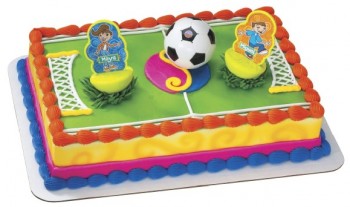 Maya & Miguel Soccer Cake Topper
