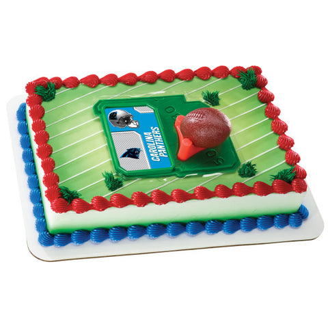 NFL Football & Tee Cake Decorating Kit Topper - Carolina Panthers