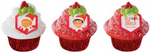 12 Elf on the Shelf Cupcake Rings