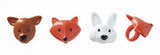 12 Fox, Bunny & Deer Forest Friends Cupcake Topper Rings