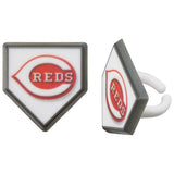 24 MLB  Cincinnati Reds Cupcake Topper Rings