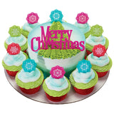 24 Bright Snowflake Cupcake Topper Picks