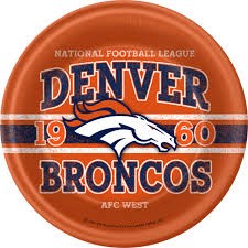 NFL Denver Broncos Dinner Plates