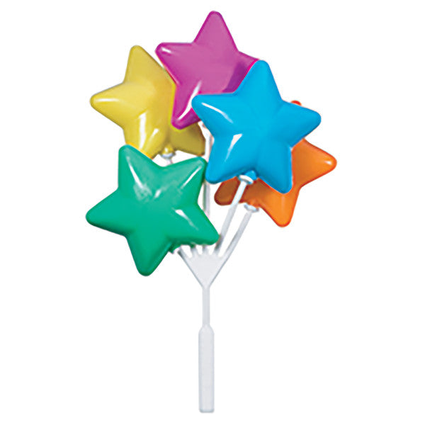 Bright Star Balloon Cluster Cake & Cupcake Picks