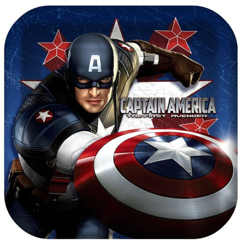 Captain America Dessert Plates