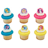 24 My Little Pony Cutie Beauty Cupcake Topper Rings