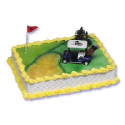 Golf Cart Cake Decorating Kit Topper