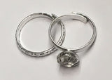 12 Diamond Ring & Wedding Band Cake & Cupcake Toppers