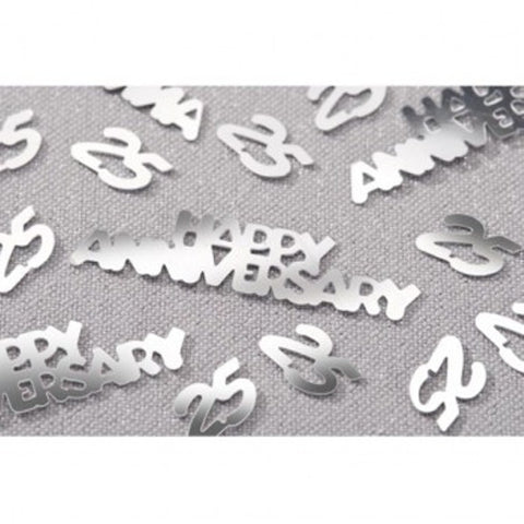 25th Anniversary Silver Confetti