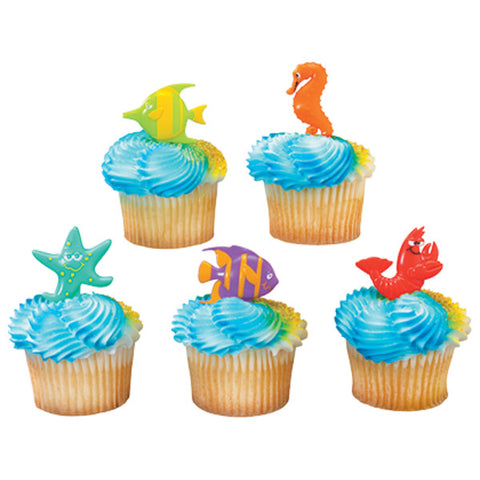 12 Sealife (Ocean) Friends Cupcake Picks