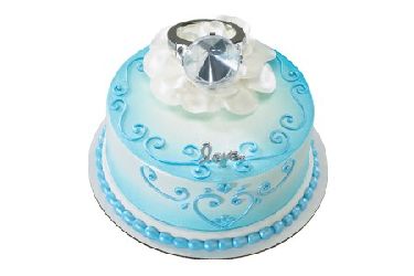 With this Ring Diamond Ring Cake Topper