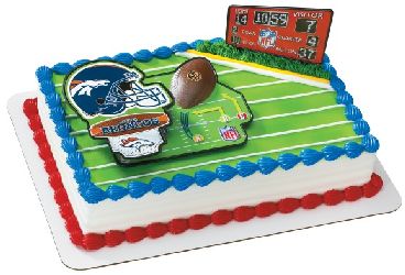 NFL Denver Broncos Cake Topper