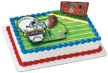 NFL San Diego Chargers Cake Topper