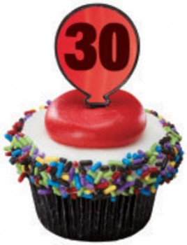 24 Thirtieth (30th) Milestone Cupcake Topper Picks