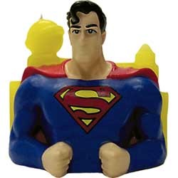 Superman Molded Candle