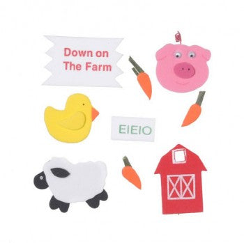 Down on the Farm 3-D Stickers