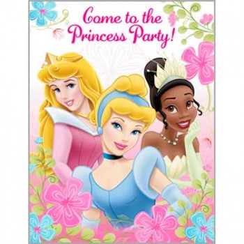 Disney Princess Fanciful Princesses Party Invitations