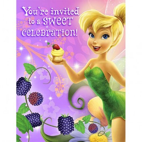 Disney Fairies Tinkerbell Tink Sweet Treat Invitations