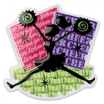 Cheer Pop Top Cake Decorating Topper
