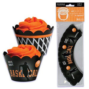 Basketball Cupcake Treat Wraps