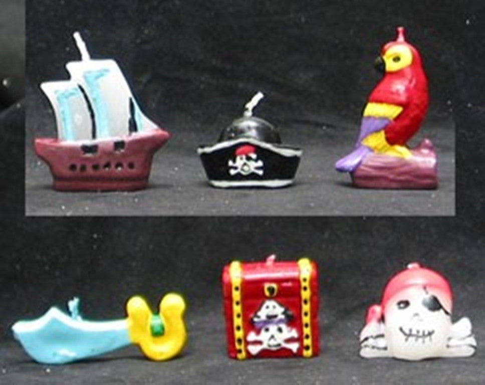 Pirate Birthday Candle Topper Set