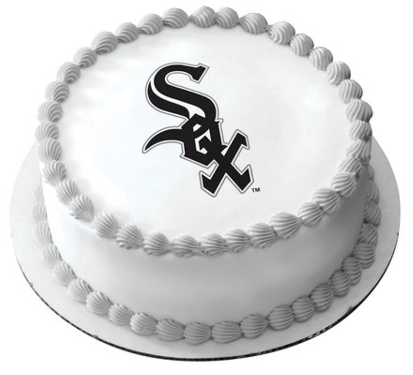 MLB Chicago White Sox Logo Edible Icing Sheet Cake Decor Topper