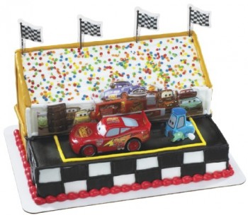 Cars Pit Stop Signature Cake Decorating Kit Topper
