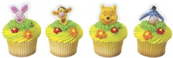 Disney Winnie the Pooh and Friends Pop Top Plac Cupcake Toppers