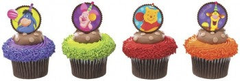 12 Winnie the Pooh Celebrate Flexi Cupcake Picks