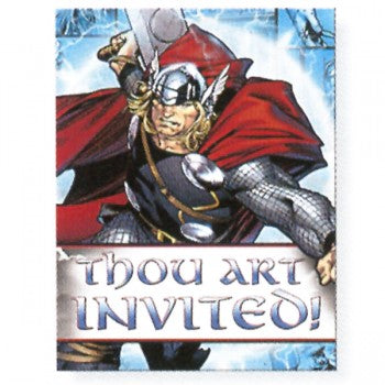 Marvel Mighty Avenger Thor Invitations