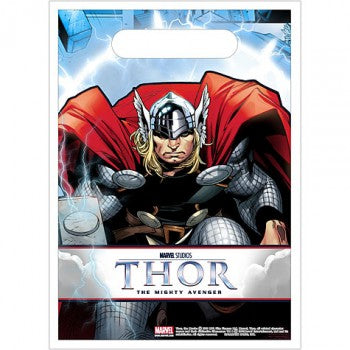 Marvel Mighty Avenger Thor Party Favor Treat Sacks