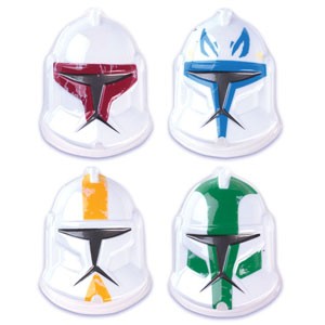 Star Wars Clone Wars Helmet Pop Top Cake Topper Set