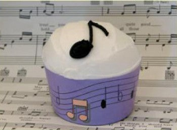 On a Good Note Music Print Cupcake Sleeves
