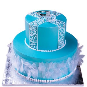 Wedding Bling Diamond Ring Cake Topper