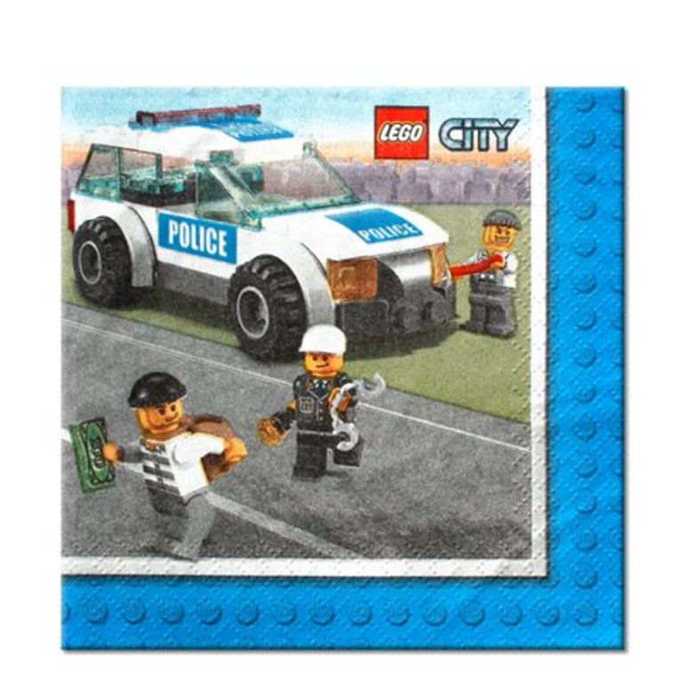 Lego City Party Beverage Napkins