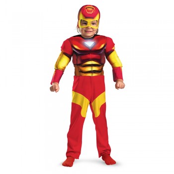 Iron Man Deluxe Muscle Child Costume SIZE: Small (4-6)